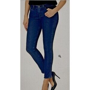 Ag Adriano Goldschmied The Prima Ankle Pintucked‎ Cigarette Jeans Dark Wash 26R